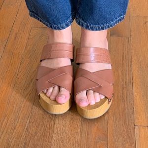 Sam Edelman Chunky Tan Sandals